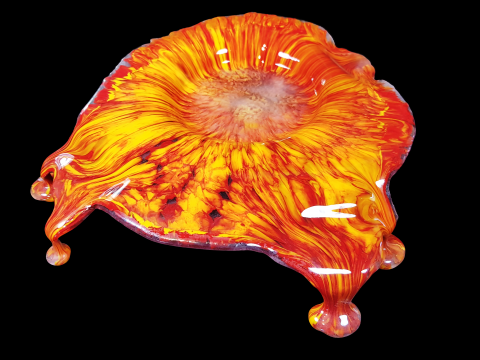 330 Glowing Lava - Jellyfish - Dish on Legs