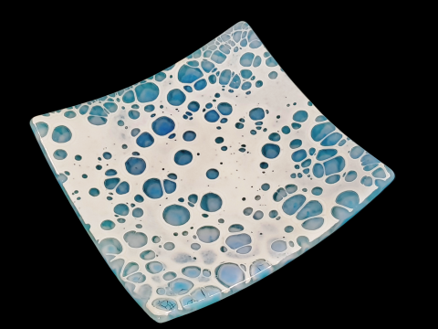 352 Blue Planet - Small Square Dish