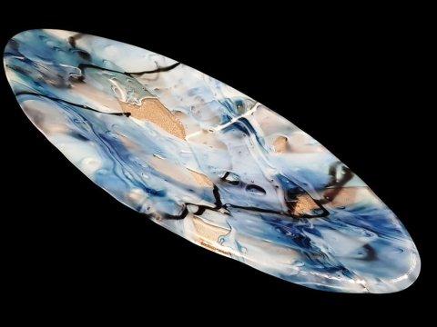 597 Blue Ocean - Large Oval Dish